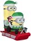 5' Gemmy AIrblown Inflatable Christmas Minions On Sled Scene 117237